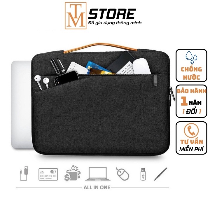 Túi Chống Sốc Laptop 14 Inch, 15,6 Inch 3 Ngăn Đa Năng Chống Nước HOP3