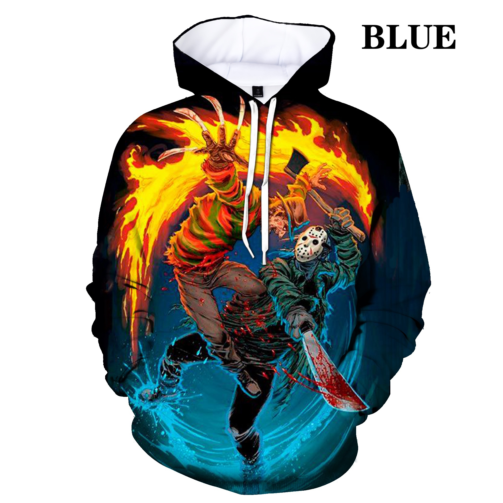 Áo Hoodie In Hình Nhân Vật Phim Kinh Dị Freddy Vs Jason 3d Cá Tính Cho Nam