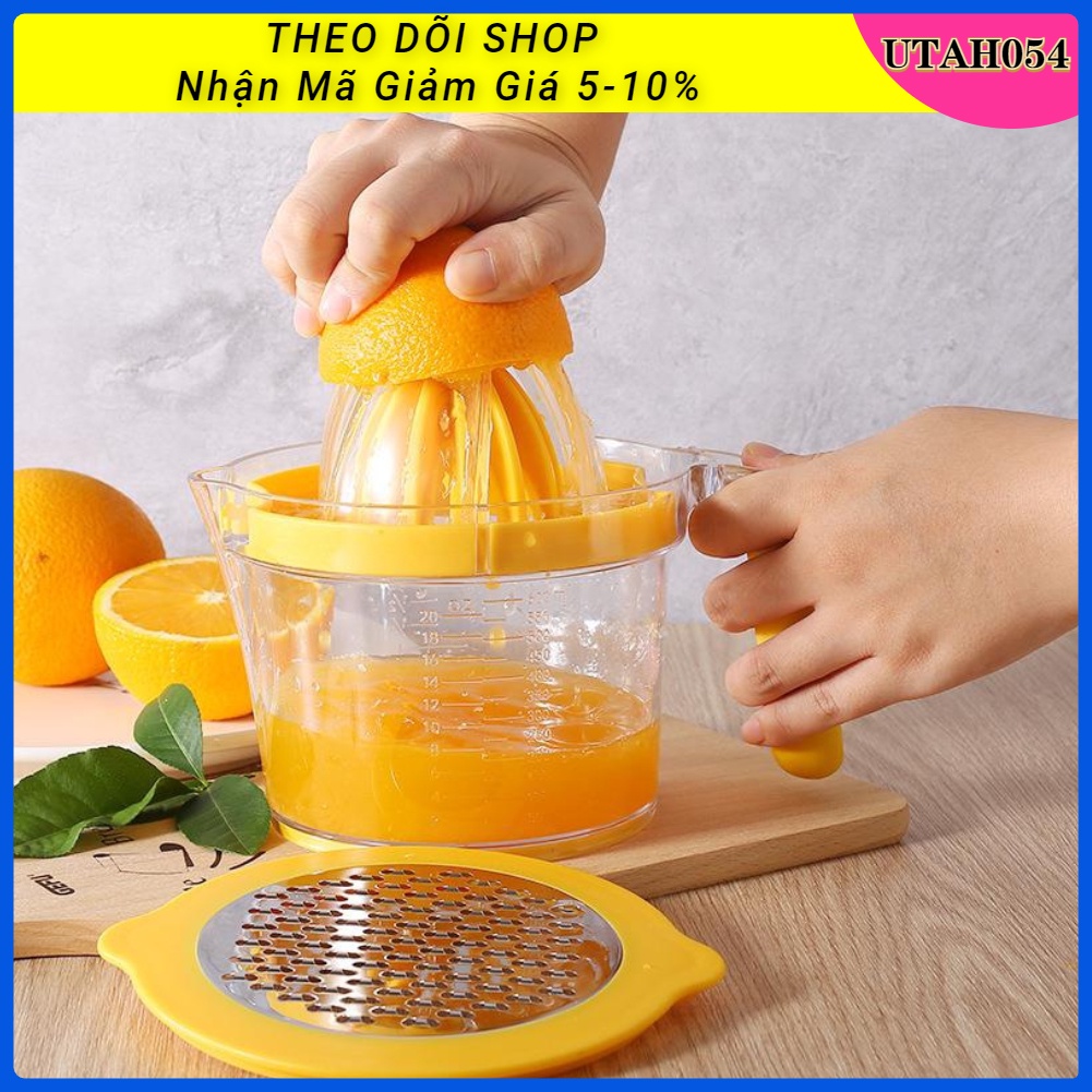 🌈Hàng HOT Dụng cụ vắt cam / Máy ép trái cây cầm tay 600ml trong suốt cho nhà bếp