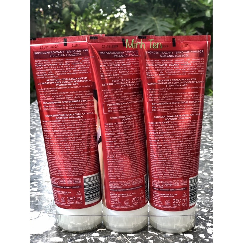 Kem tan mỡ Eveline slim extreme 4D 250ml