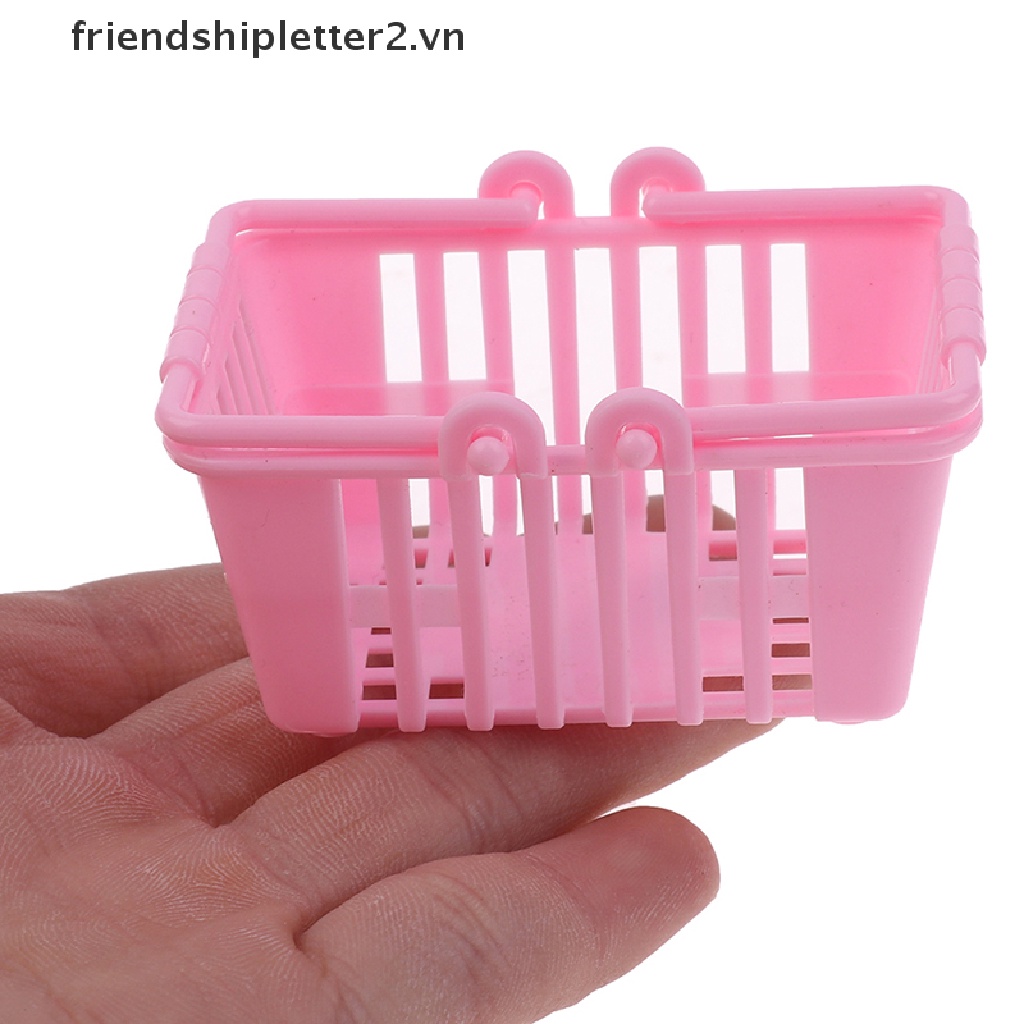 Giỏ đi chợ thu nhỏ trang trí cho nhà búp bê