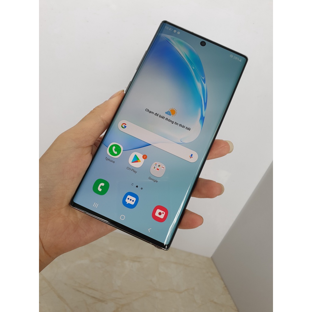 Điện Thoại Samsung Galaxy Note 10plus bản Hàn 2 sim 5G đủ màu ram12GB bộ nhớ 256GB