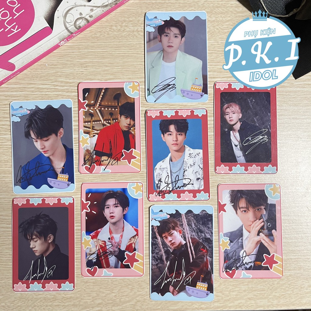 Bộ Card Cứng In Hình Nhóm Nhạc TFBoys –Các Thành Viên TFBoys Bo Góc Sang Trọng