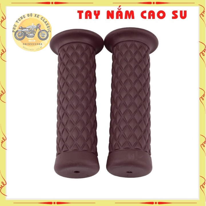 Bao tay nắm cao su cho dòng xe classic cổ điển giúp êm tay chống trơn, phu hợp mọi loại xe tay lái 22mm