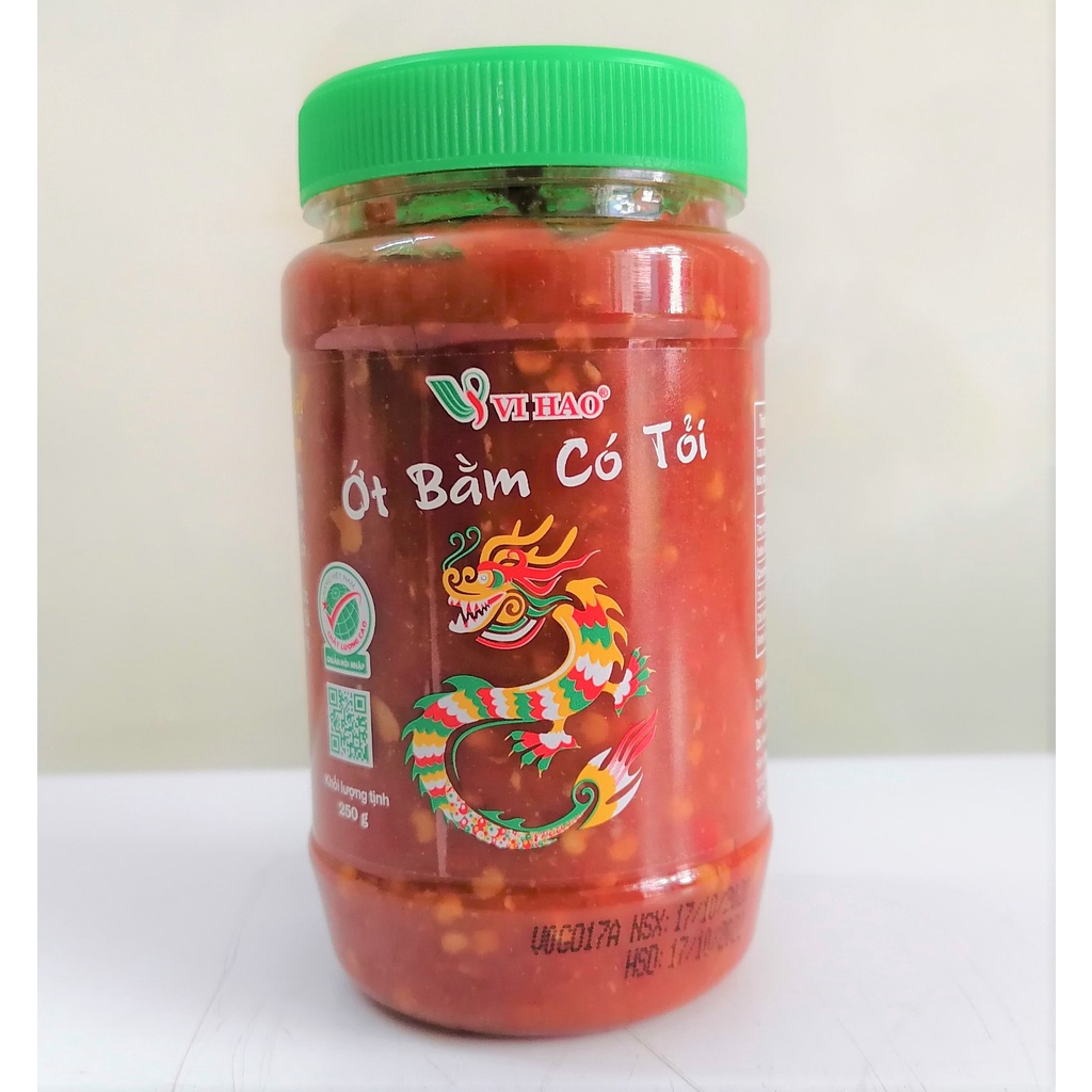 [Lọ 250g – CÓ TỎI] ỚT BẰM CÓ TỎI [VN] VỊ HẢO Chopped Chilli With Garlic