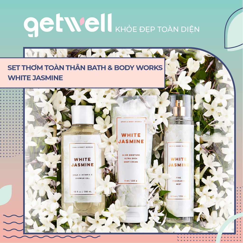 Sản Phẩm Tắm Dưỡng Xịt Thơm Toàn Thân Bath & Body Works - WHITE JASMINE