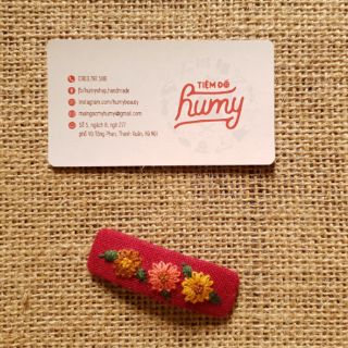 Kẹp tóc thêu tay size 6cm