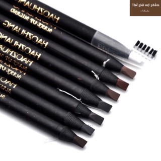 ( CHÍNH HÃNG ) Chì xé kẻ mày cao cấp Haozhuang Make Up Milano Eyebrow Pencil siêu mịn bền màu chống thấm