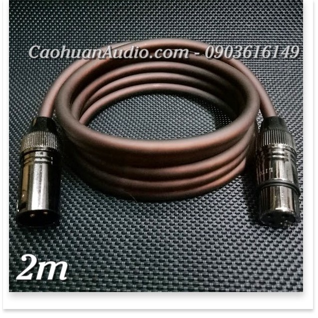 Dây micro 2 đầu canon XLR cao cấp 2m