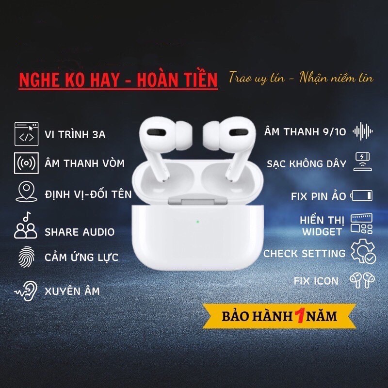 Tai Nghe Bluetooth Chip 1536U Tai nghe không dây Cao Cấp Đổi tên Định Vị Dùng Cả IOS & Androi