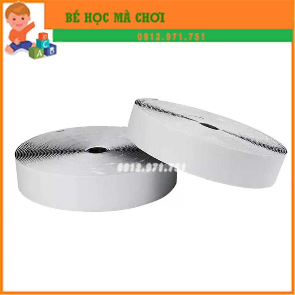 [Cuộn 25 mét Loại 50mm] - Băng Dính Nhám xé / Băng Dính Gai / velcro CÓ KEO