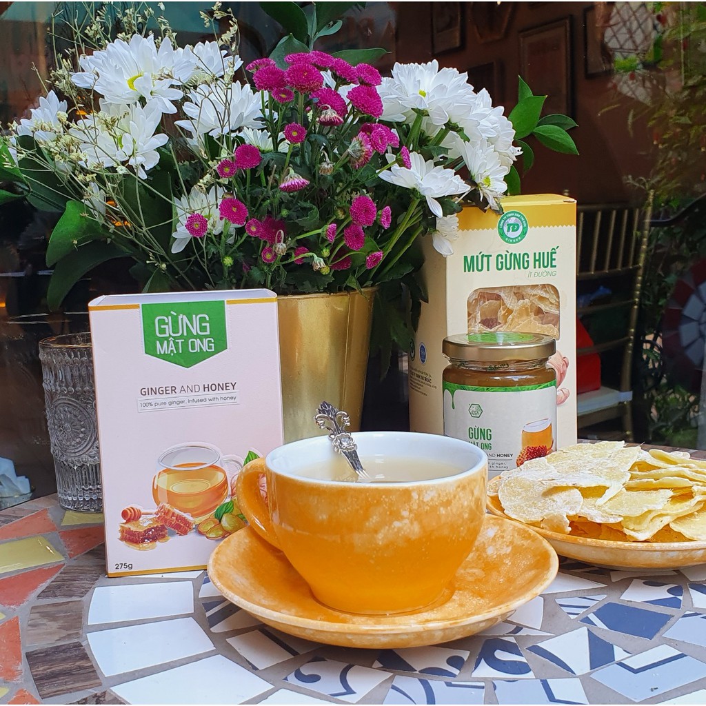 3 Nước Gừng Xay + 1 Gừng Mật Ong lên men + 1 Tinh Dầu Gừng