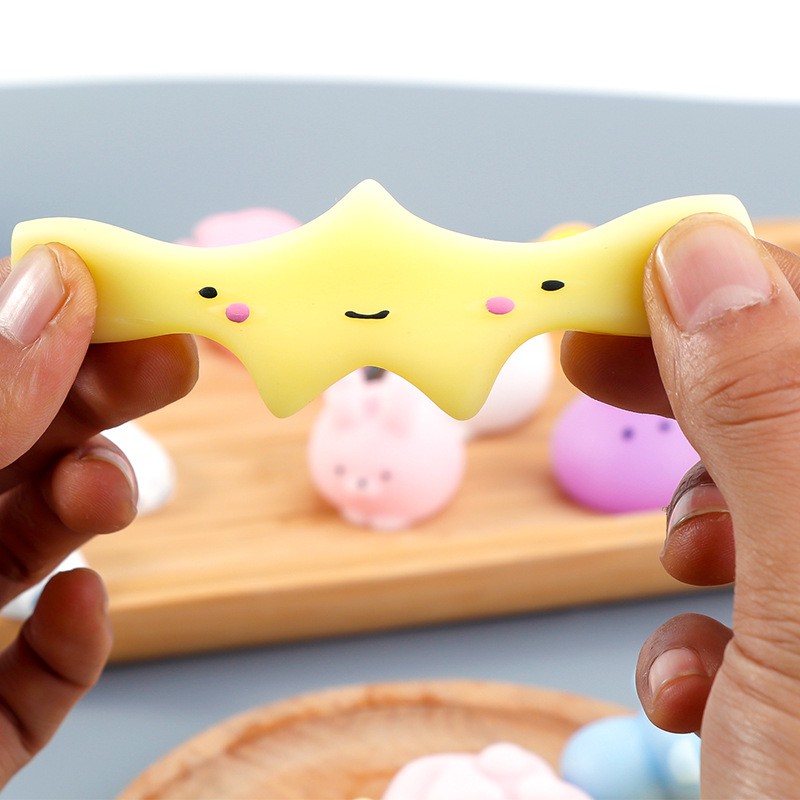 Squishy Mochi Thú Dẻo Bộ đồ decor phụ kiện trang trí chụp ảnh sinh nhật, bàn học, bàn làm việc, bóp giảm stress