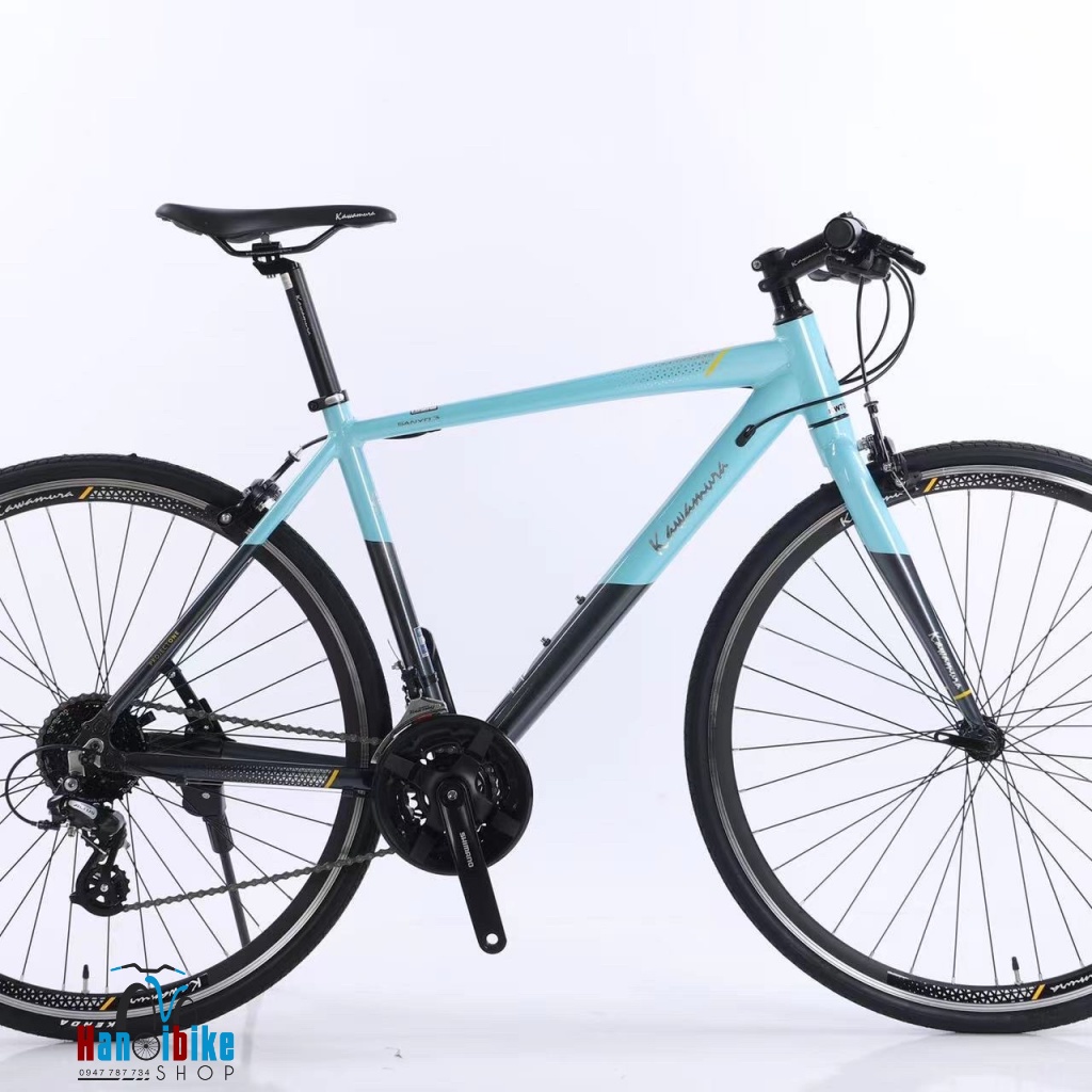 Xe đạp thể thao touring Kawamura Sanyo 3 màu Đen xanh