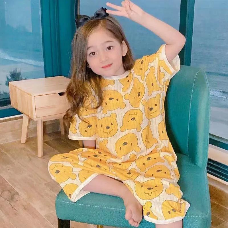 Bộ Đồ Ngủ Liền Thân Siêu Mỏng Thời Trang Mùa Hè Dành Cho Bé
