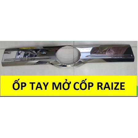 Ốp tay mở cốp xe Toyota Raize đời 2021 - 2022 mạ crom sáng bóng