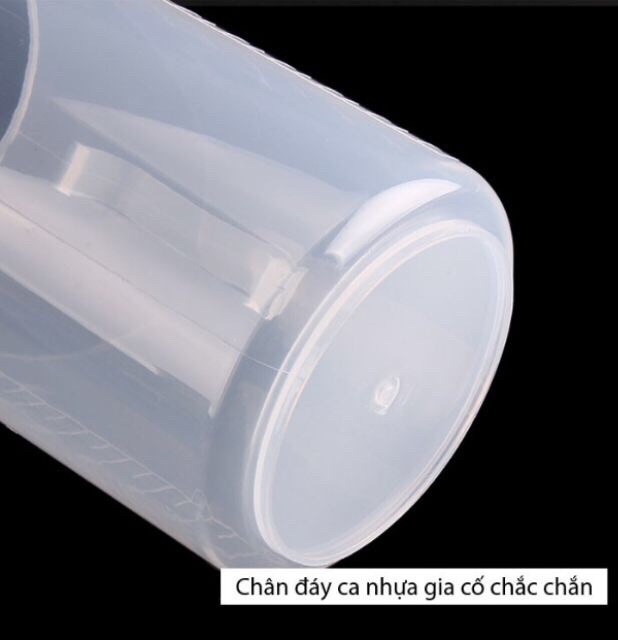 Ca nhựa 1l  chia vạch rõ ràng