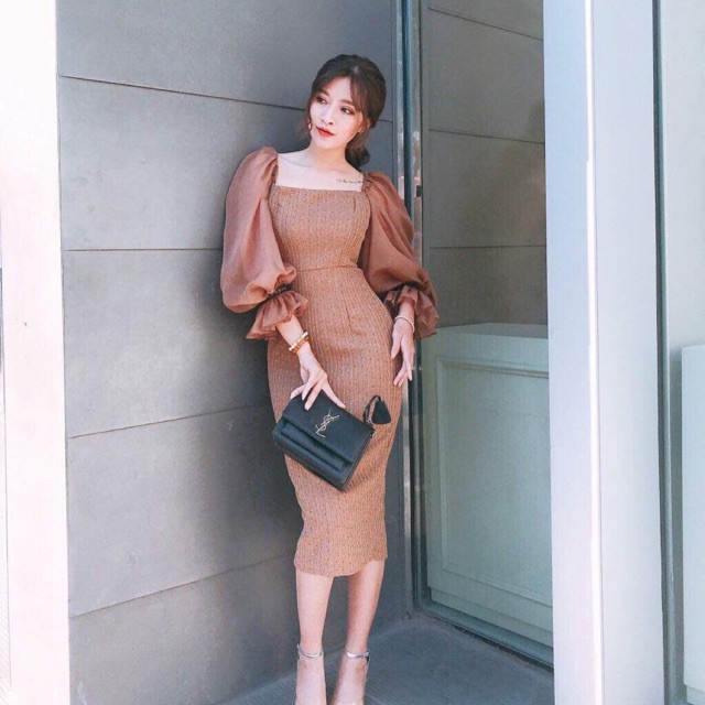 Váy tay phồng