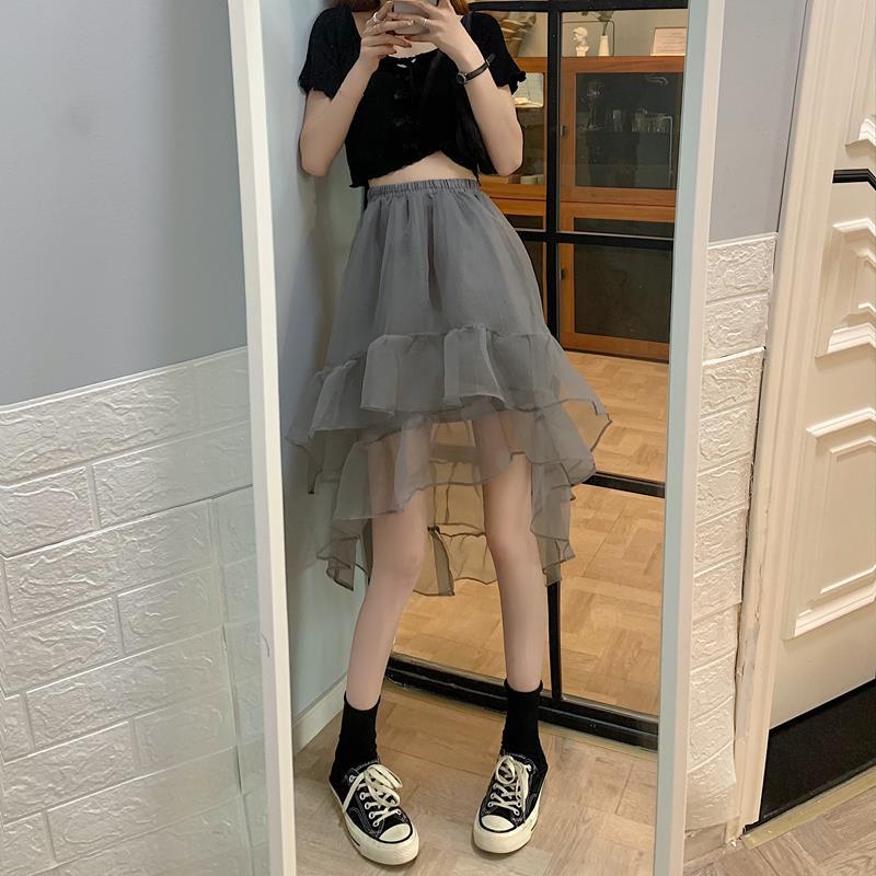 Jiashucheng Chân Váy Chữ A Lưng Cao Dáng Ôm Phong Cách Hàn Quốc Thời Trang Xuân Hè Dành Cho Bạn Nữ
