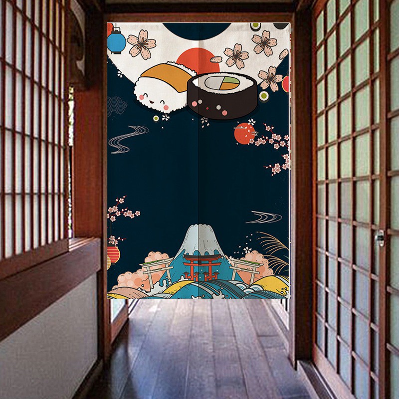 Rèm cửa ngắn phong cách Nhật Bản