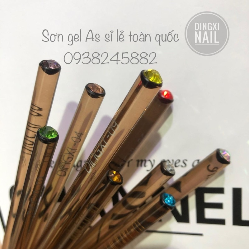 Cọ DINGXI lẻ cây - cán nâu trong