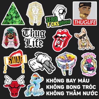 Sticker SWAG Chất chơi đường phố cao cấp chống nước không bay màu