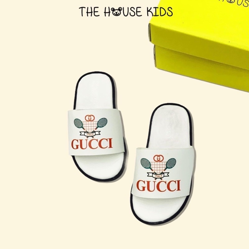 Dép Cho Bé Trai Bé Gái Hoạ Tiết THE HOUSE KIDS Hình Vợt