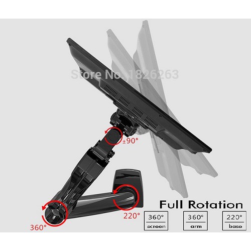 Giá treo máy tính gắn bàn nhập khẩu cao cấp NB F80 17 - 27 inch - hàng chính hãng