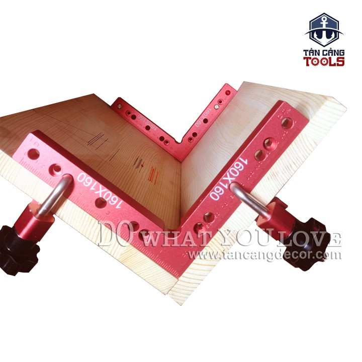 Bộ Kẹp Góc Vuông 160 x 160 mm Nhôm Đúc