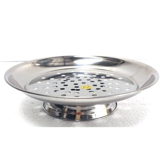 [Khuyến mãi, siêu rẻ] 2 trong 1 Vỉ Xửng Hấp - khay đựng trái cây Inox Rainy 24cm  RN24VH