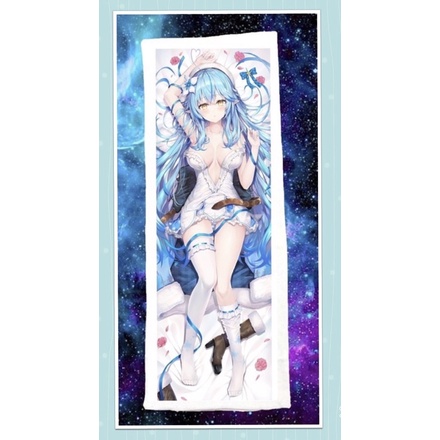 Gối ôm ngủ Yukihana Lamy-Hololive đai 40cm x1m/ dakimakua Vtuber Yukihana Lamy