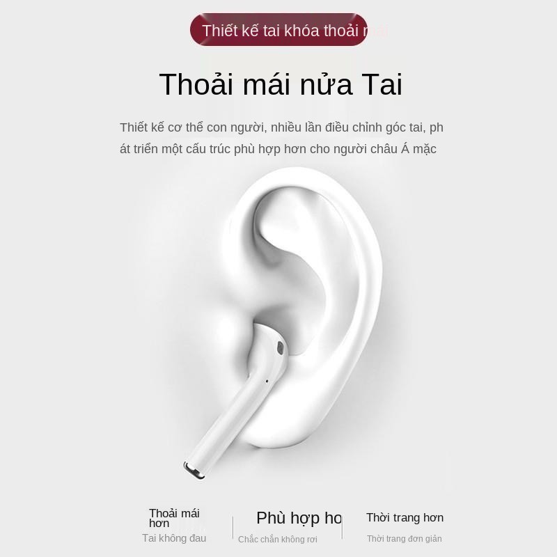 Tai nghe Bluetooth Baseus W04 chất lượng âm thanh cao, lâu bài hát, thích hợp cho Apple, Huawei, OPPO, Xiaomi, vivo