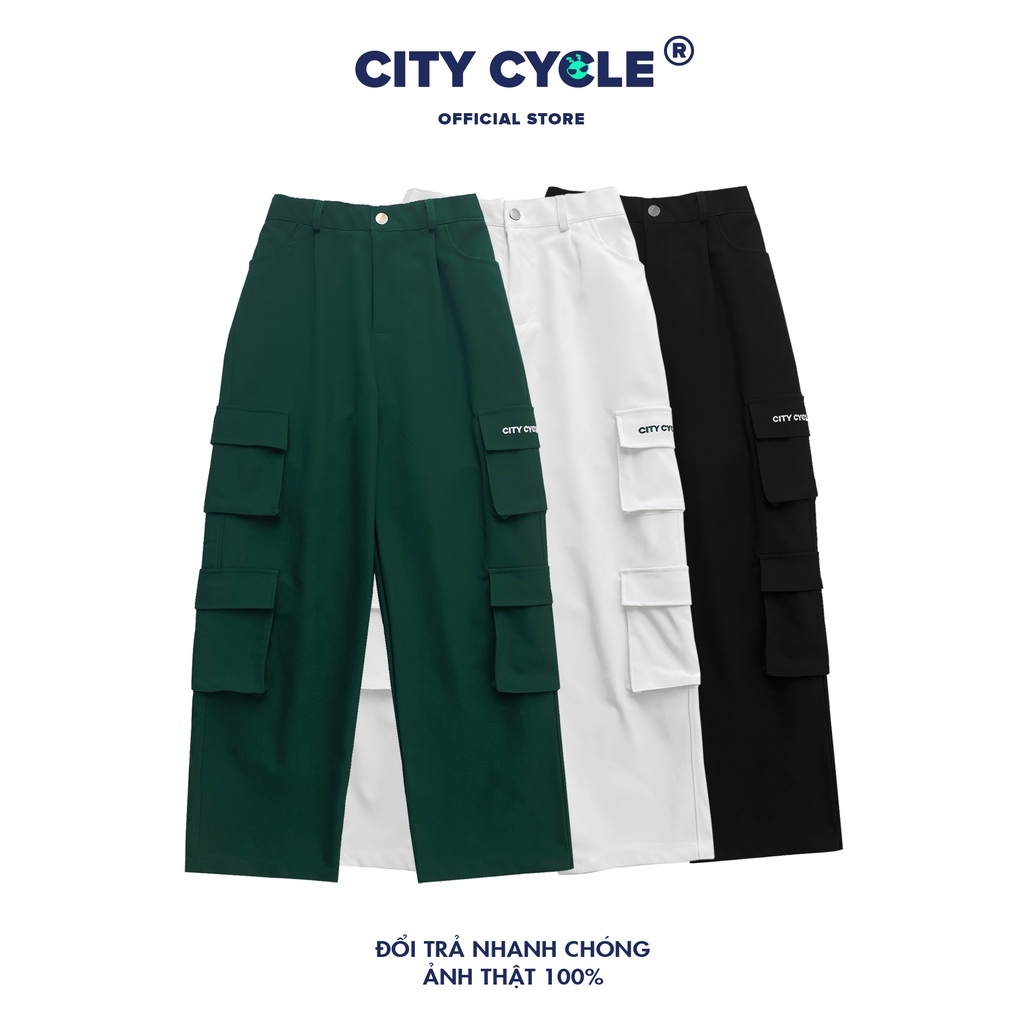 Quần ống rộng túi hộp Cargo City Cycle - quần dài kaki ống suông nam nữ Local Brand