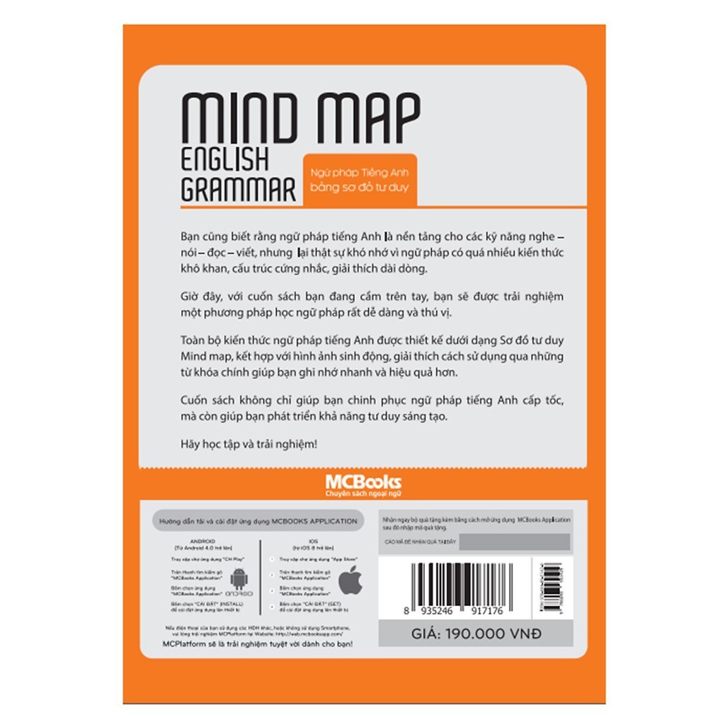Sách - Mindmap English Grammar - Ngữ Pháp Tiếng Anh Bằng Sơ Đồ Tư Duy | BigBuy360 - bigbuy360.vn