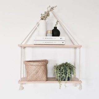 Kệ 2 tầng trang trí ❤️FREESHIP❤️ dây treo tường cao cấp NGON DECOR
