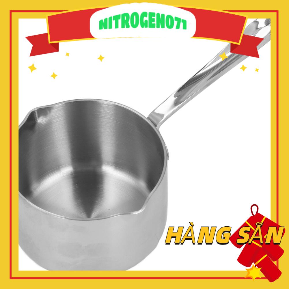 Nitrogen071 Nồi sữa nóng bằng thép không gỉ đun chảy sô cô la có đường sôi  bơ phô mai với vòi rót kép