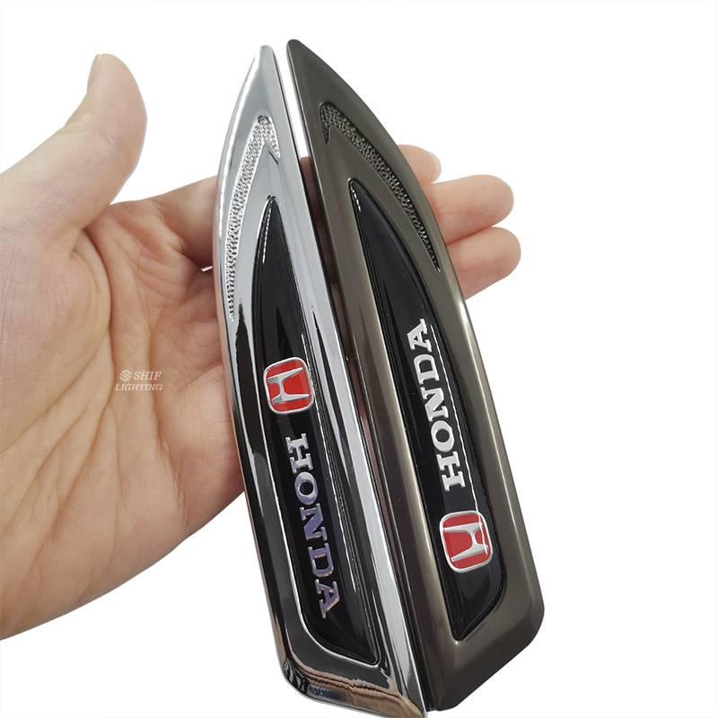 FENDER 2 Logo HONDA bằng kim loại dán trang trí xe hơi