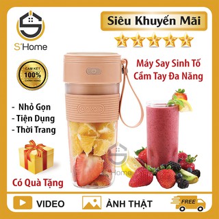 Máy Xay Sinh Tố Mini Cầm Tay Đa Năng, Tiện Dụng, Nhỏ Gọn, Dễ Thương, Bảo Hành 3 Tháng - S'Home