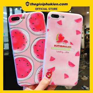 Ốp iphone - ốp lưng họa tiết hình dưa hấu chất liệu silicon dẻo từ iphone 6 đến XS max - a44