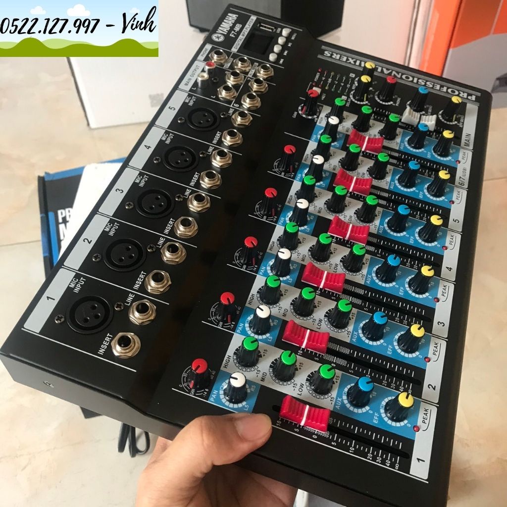 Mixer F7 MB Bluetooth - Thiết Bị Livestream 2022 - tặng kèm dây hoa sen - Gia Khang Electronics