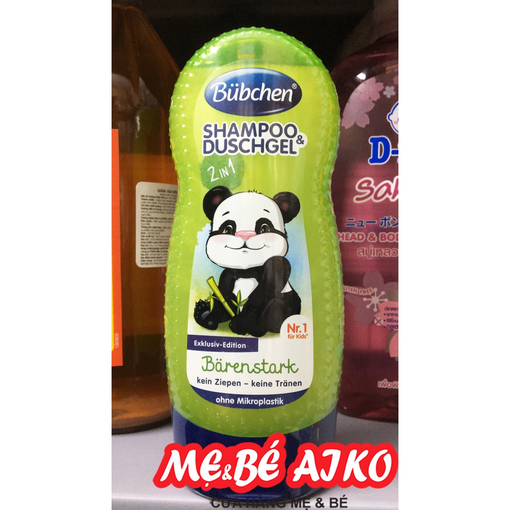 Mẫu Mới - Sữa Tắm Gội Chung Bubchen 2in1 Hình Gấu Trúc 230ml Cho Bé Từ 1 Tuổi Trở Lên