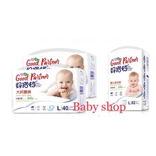 Bỉm good partner dán L80/XL72 nhiều miếng siêu tiết kiệm