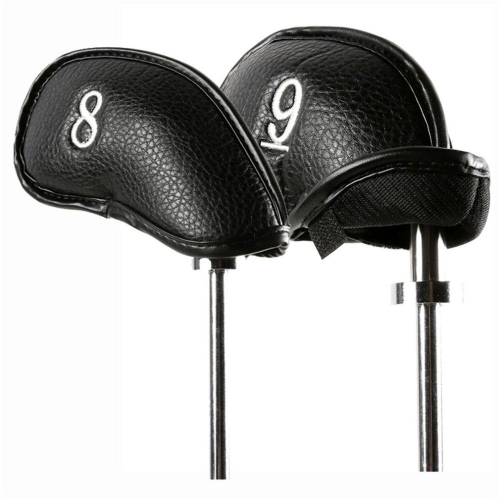 AUGUSTINE Set 12 Vỏ Bọc Đầu Gậy Đánh Golf Chống Trượt Màu Đen