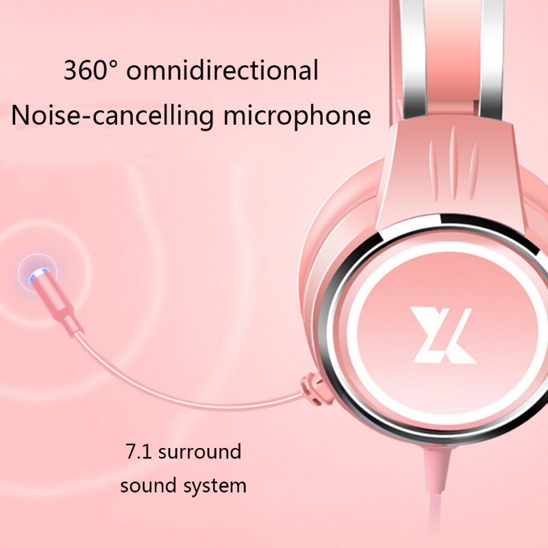 Tai Nghe Trùm Đầu Chơi Game zzz 7.1 Cổng USB Âm Thanh Vòm Có Mic