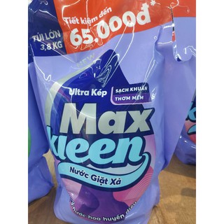 MAXKLEEN NƯỚC GIẶT XẢ 2 TRONG 1 3.8KG