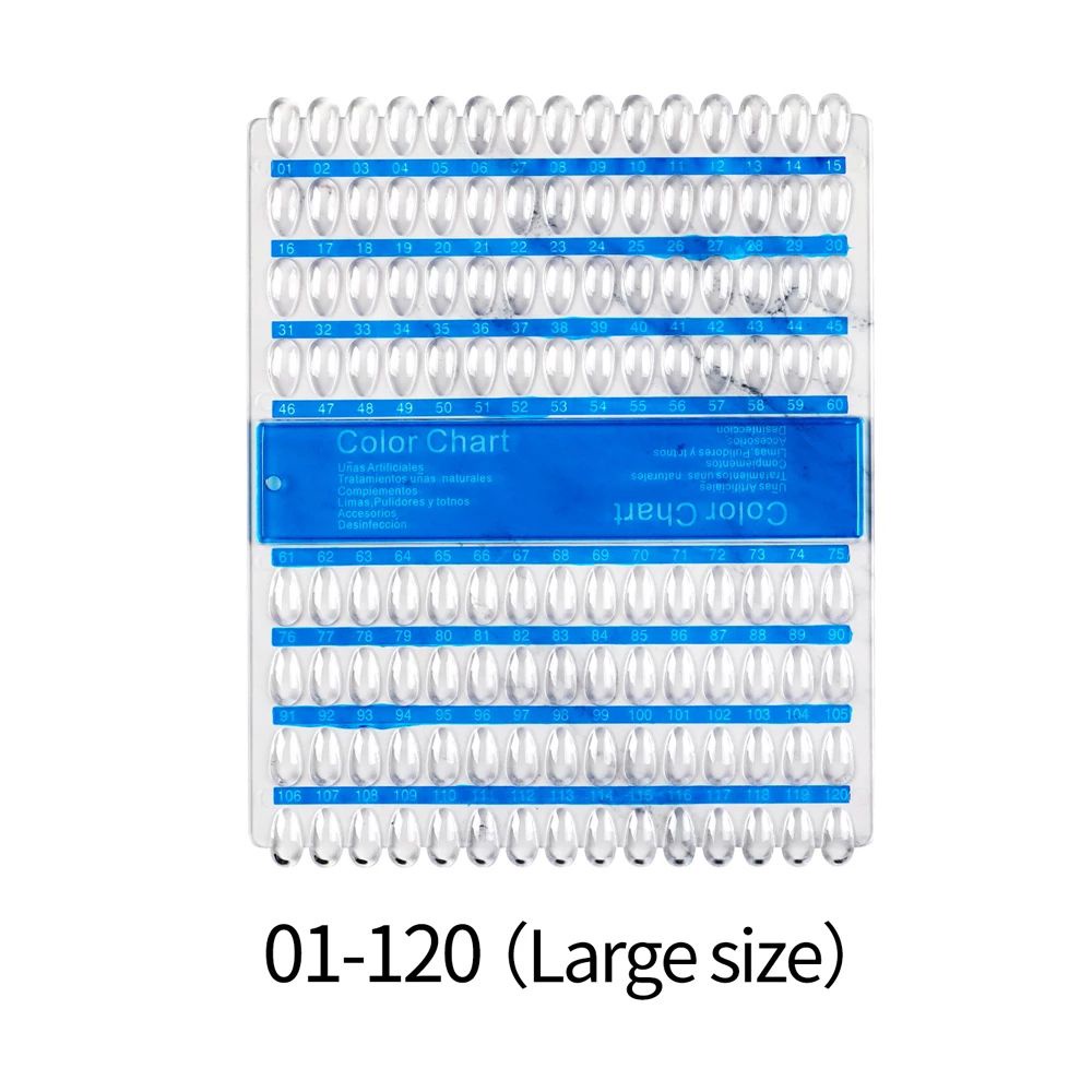 [Hàng mới về] Khay trưng bày móng tay giả nhiều màu bằng nhựa trong suốt