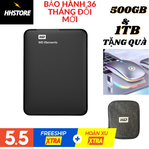 Ổ cứng di động WD elements 1tb-2tb-500gb-320gb USB 3.0 bảo hành 36 tháng đổi mới | WebRaoVat - webraovat.net.vn