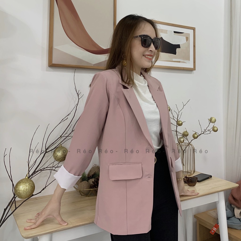 Áo blazer 2 lớp trẻ trung, Sang Trọng, Chất dày dặn, đa phong cách, kết hợp Jeans, short, Đầm váy vô cùng dễ dàng | BigBuy360 - bigbuy360.vn