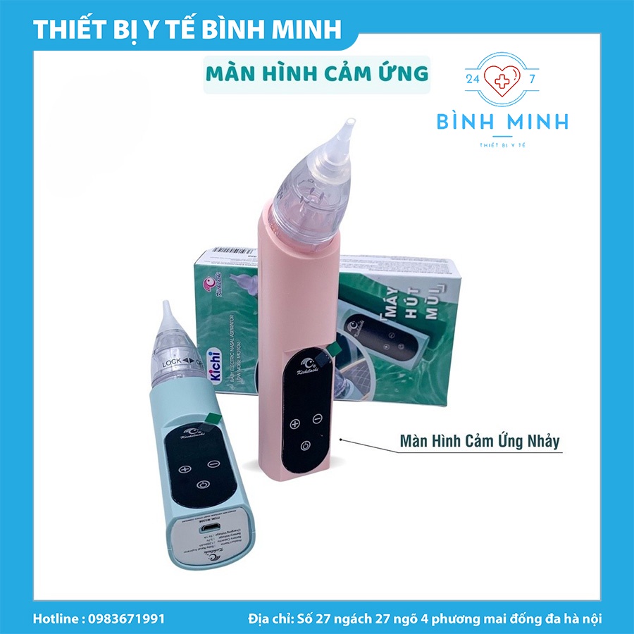 Máy hút mũi cho trẻ sơ sinh,máy hút mũi Kichilachi dành cho bé có màn hình cảm biến, bảo hành 6 tháng