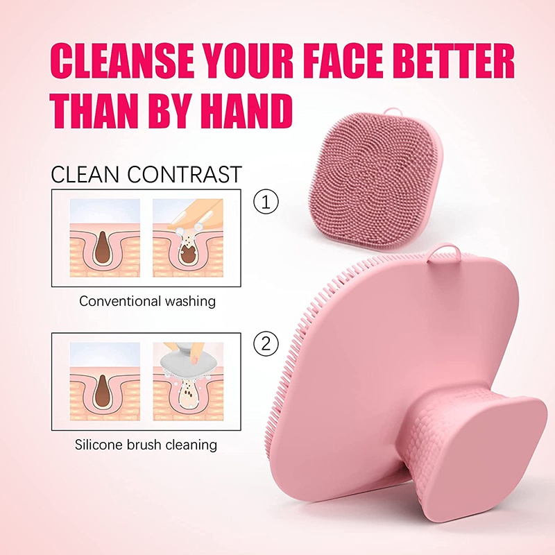 Cọ Rửa Mặt Bằng Silicon Đầu Mềm Tiện Dụng
